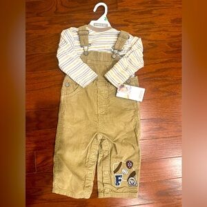 Carters (18 months) (vintage) never worn with tags football overall 2 piece set